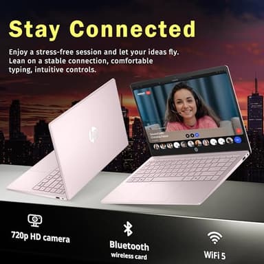 HP Stream 14" HD Laptop, Intel Processor N150, 32GB RAM, 1.12TB Storage (128GB UFS+1TB Docking Station Set), Intel Graphics, 1 Year Office 365, Copilot, Wi-Fi, HD Camera, Windows 11, Pink - Image 5