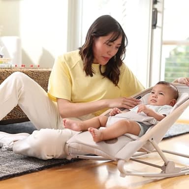 Maxi-Cosi Kori 2-in-1 Baby Bouncer Seat for Infants, Baby Rocker Chair, Portable Baby Bouncer, Classic Slate - Image 9