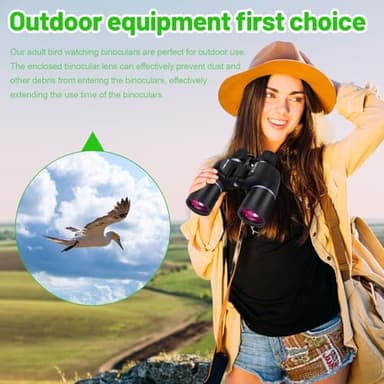 OPTIVORA 10-32x60 Zoom Binoculars for Adults High Powered with BAK4,SMC Lenses,These Long-Range Binoculars for Adults are Perfect for Bird Watching,Hunting,Whale Watching,etc. - Image 2