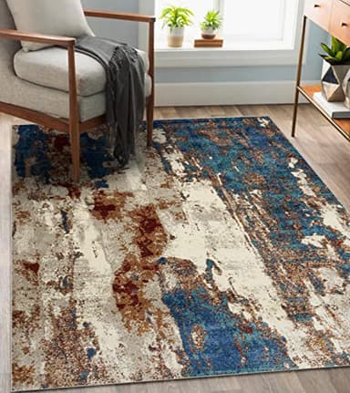 LUXE WEAVERS Lagos Collection Passion 9x12 Abstract Area Rug - Image 3