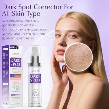YRNVK Dark Spot Remover for Face Cream, Dark Spot Corrector, Rapid Tone Repair Retinol Serum for Sun Spots, Age Spots, Skin Brown, Melasma Skin Care with Upgraded Formula Vitamin C for Women 1.7 Fl OZ - Image 6