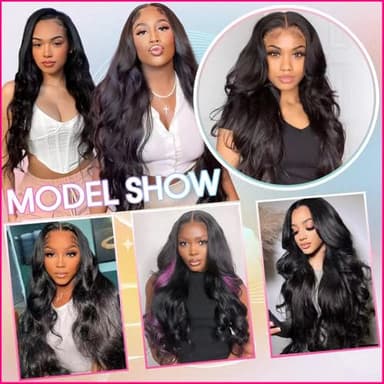 Rao 3 Bundles Body Wave Human Hair 12A Body Wave Human Hair Bundles 100% Unprocessed Brazilian Virgin Hair Double Weft Quick Weave Bundles Human Hair Extensions For Women 26 28 30 Inch Natural Black - Image 6