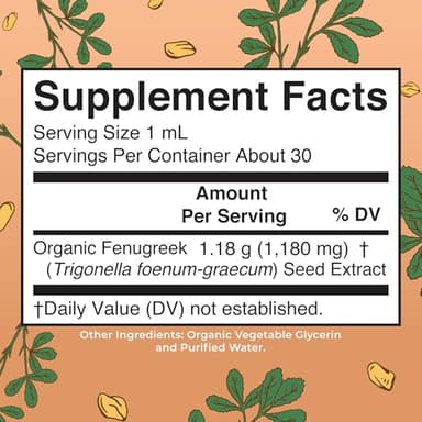 Organic Fenugreek Seed Liquid Extract by MaryRuth's | USDA Organic | Easy-to-Take | Fenugreek Seeds Supplement | Herbal Extract | Vegan | Gluten Free | Sugar Free | Non-GMO | 30 Servings - Image 2