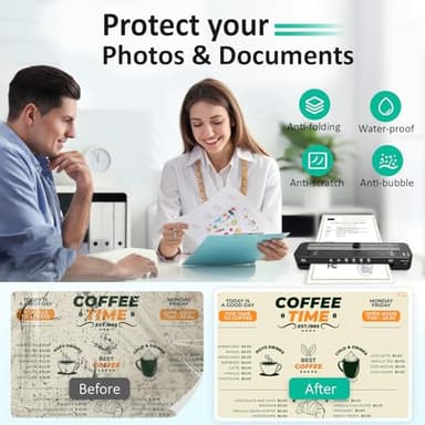 13 Inch Laminator Machine - 11x17 Laminator with 50 Sheets, Cold & Thermal, Built-in Paper Cutter & Corner Rounder, A3 Laminating Machine for Classroom Home School - Image 6