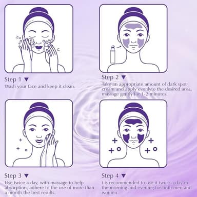 YRNVK Dark Spot Remover for Face Cream, Dark Spot Corrector, Rapid Tone Repair Retinol Serum for Sun Spots, Age Spots, Skin Brown, Melasma Skin Care with Upgraded Formula Vitamin C for Women 1.7 Fl OZ - Image 4