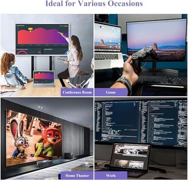 WAVLINK HDMI Splitter Extended Display for Dual Monitor, USB A or USB-C to Dual HDMI Adapter, Multi-Monitor Display 3 Separate Screens for Windows and macOS,4K30Hz,1080p@60Hz - Image 7