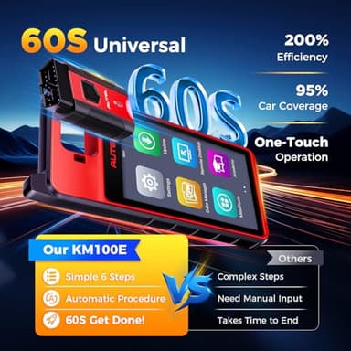 Autel Scanner MaxiIM KM100 (E) Programming Tool, 2025 Same as KM100 KM100X Programmer, Lite Ver. of IM508S Pro IM608 2 Pro Scanner, Lifetime Updates, Built-in APB112, OBD Learning, Auto VIN Auto Scan - Image 4
