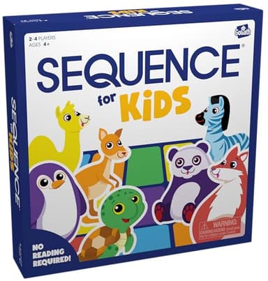 SEQUENCE for Kids -- The 'No Reading Required' Strategy Game by Jax and Goliath, Multi Color, 11 inches (2-4 players) (Packaging May Vary) - Image 6