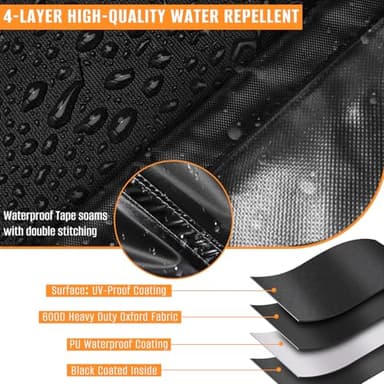 Ice Maker Cover, Suitable for Countertop Ice Maker Machine, Waterproof& Dustproof Cover for Portable Ice Makers/Ice Cube Maker/Ice Machine（Cover Only - Image 5