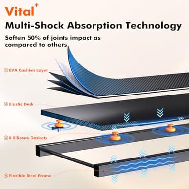 Walking Pad Treadmill with Incline - 3-Levels Incline, 2.5HP Ultra-Quiet 300lbs Capacity Under Desk Treadmill for Home Office Apartment, Mini Portable 4.7" Slim Space-Saving Compact Heavy Duty Remote - Image 4