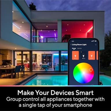 U-tec Smart Light Bulbs, 1100 Lumen, 90+CRI WiFi Mesh & Bluetooth Color Changing A19 Light Bulb, 16 Million DIY Colors RGB Light Bulbs, Compatible with Alexa, Google Assistant Home App, 4 Pack - Image 2