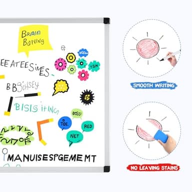 DUMOS Magnetic White Board, 36 X 24 Inches Dry Erase Board for Home Office School,Sliver Reinforced Aluminum Frame - Image 5