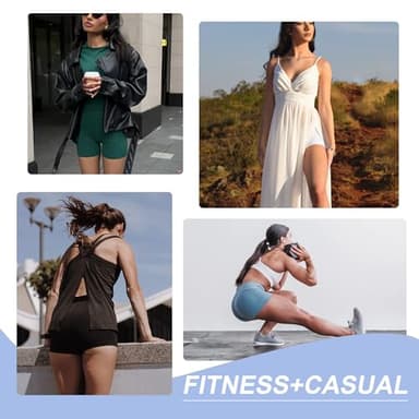 CAMPSNAIL Workout Biker Shorts Women - 3"/5"/8" High Waisted Tummy Control Spandex Booty Volleyball Shorts for Yoga Dance - Image 4