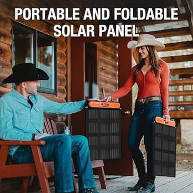 Jackery SolarSaga 100W Bifacial Portable Solar Panel for Explorer 240/300/500/1000/1500 Power Stations, Foldable Solar Cell Solar Charger with USB Outputs for Phones, Rooftops, Outdoor Camping and RVs - Image 3