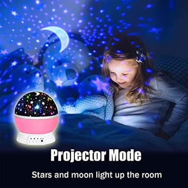Toys for 1-10 Year Old Girls,Star Projector for Kids 2-9 Year Old Girl Gifts Toys for 3-8 Year Old Girls Christmas Gifts for 4-7 Year Old Boys Birthday Gifts Stocking Stuffers for Kids - Image 4