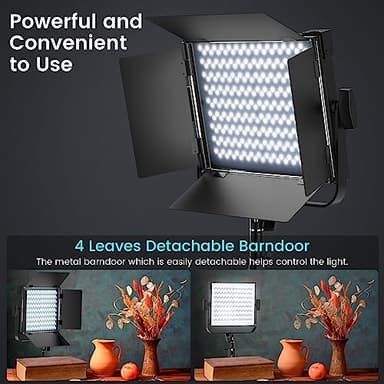 RGB Photography Lighting Kit, 50W Bi-Color Professional LED Studio Lights, 2300k~8500k Dimmable Photo Lights for Photography Filming Camera Video Recording Stage Shooting Streaming YouTube TikTok - Image 5