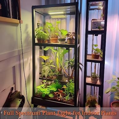 Grow Light,40W Ultra-Thin Panel Grow Lights for Indoor Plants ,316LEDs Full Spectrum Grow Lights for Under Cabinet Plant, Grow Lamp With 3/9/12H Timer ,10 Dimmable Levels for Plants Growing (4pcs) - Image 8