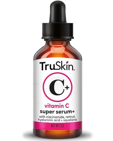 TruSkin Vitamin C Super Serum for Face – All-in-One Anti-Aging Serum with Vitamin C, Retinol, Niacinamide, Hyaluronic Acid & Squalane – Improve Appearance of Dark Spots, Firmness & Texture, 2 Fl Oz - Image 1