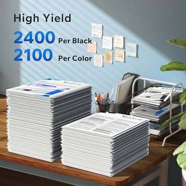 414A Toner Cartridges 4 Pack (with Chip) - MFP M479fdw Replacement for HP 414A HP 414X Toner for HP Color Laserjet Pro MFP M479fdw M479fdn M479dw Pro M454dw M454dn M479 M454 M480f Printer丨W2020A - Image 3