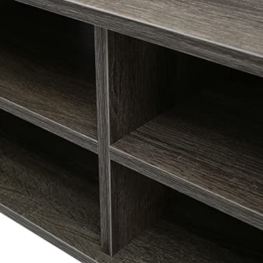 Airdown Floating TV Stand for TVs up to 55 Inch, Mid Century Modern Entertainment Center with Open Shelves, TV Console for Living Room, Bedroom, Taupe - Image 7