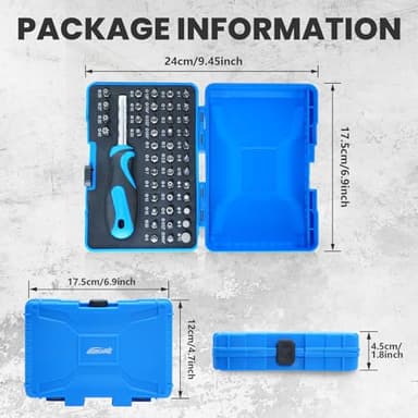 InPower 45 Pcs Screwdriver Bit Set with Magnets Included Storage Case and Bit Holder Driver - Image 4