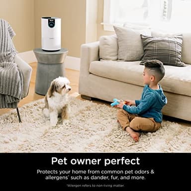 Shark Air Purifiers For Home Pets, 2 Pack, Allergies, Pet Hair, HEPA Air Filter, 500 Sq Ft, Small Room, Bedroom, Odor Eliminator Clean Sense, Captures 99.98% of Particles, Pet Dander, Fur, HP102PK2 (Renewed) - Image 6