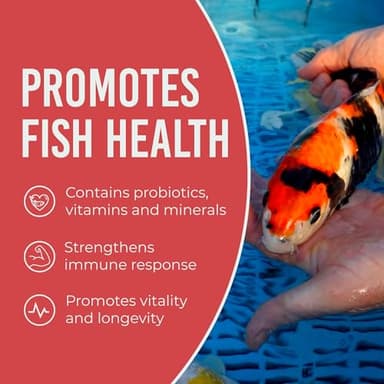 Blue Ridge Koi Fish Food 5lb - Koi Food Large 3/16" Growth Formula, Goldfish Food, Premium Fish Food for Ponds, Ponds Fish Food, Floating Pond Pellets - Image 6