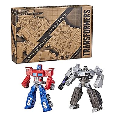 Transformers Toys Heroes and Villains Optimus Prime and Megatron 2-Pack Action Figures - for Kids Ages 6 and Up, 7-inch (Amazon Exclusive) - Image 3