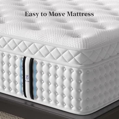 BedStory King Mattress 14 Inch, Medium Mattress with Extra Lumbar and Back Support, Signature Collection Hybrid Mattresses Pressure Pain Relief, 365 Nights Trial, Forever Warranty, Fiberglass Free - Image 8