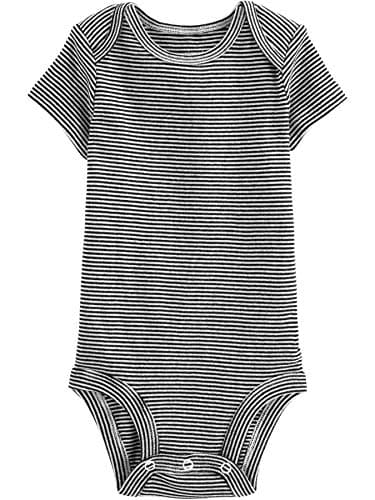 Simple Joys by Carter's Unisex Babies' Short-Sleeve Bodysuit, Pack of 6, Stripe, 3-6 Months - Image 2