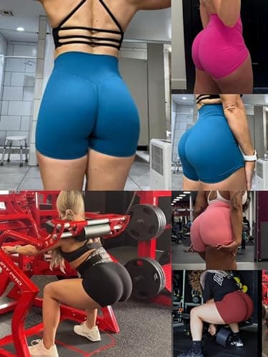 Sunzel 8" / 5" / 3" Biker Shorts for Women with Pockets, High Waisted Yoga Workout Shorts Black Large - Image 6