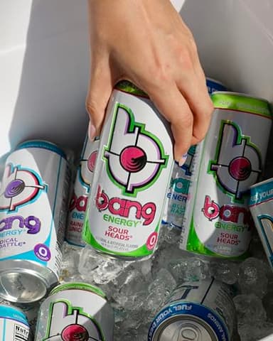 Bang Energy Sour Heads, Sugar-Free Energy Drink, 16-Ounce (Pack of 12) - Image 6