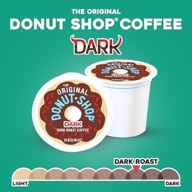 The Original Donut Shop Dark Keurig Single-Serve K-Cup Pods, Dark Roast Coffee, 60 Count, (6 Packs of 10) - Image 6