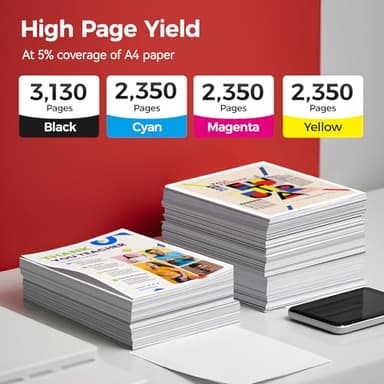 067 067H Toner Cartridge Set 4-Pack MF656Cdw MF654Cdw High Yield Replacement for Canon 067 067H Compatible for Color imageCLASS LBP632Cdw LBP633Cdw MF652Cdw MF653Cdw Printer Black Cyan Magenta Yellow - Image 3