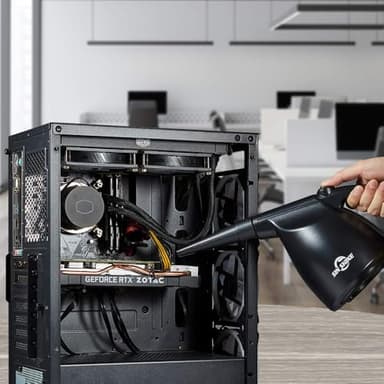 SIN SHINE Compressed Air Duster-110000RPM Super Power Electric Air Duster for Cleaning Dust, Hairs, Crumbs, Scraps for Laptop, Computer, Replaces Compressed Air Cans & Canned Air (Jet-Black - Image 8