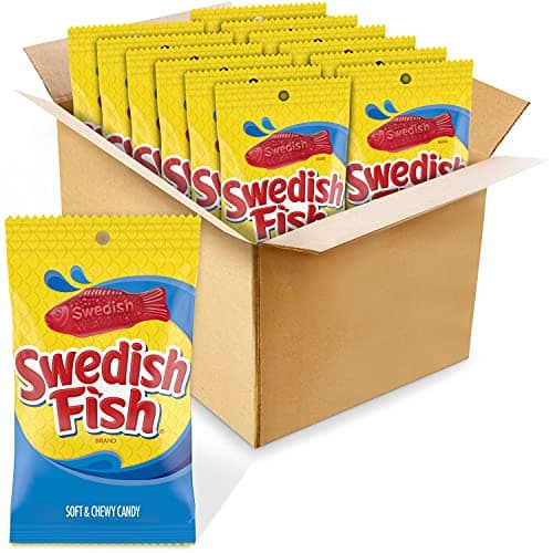 SWEDISH FISH Soft & Chewy Candy, 12-8 oz Bags - Image 1