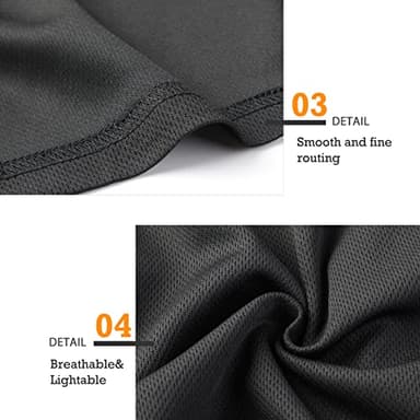 Surenow Mens Running Gym Shorts 3 Inch Breathable Lightweight Athletic Sport Shorts Training Workout Shorts with Pockets Black - Image 5