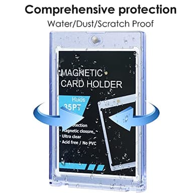 25 ct Magnetic Card Holder 35pt, Card case Holder for Trading Cards,Card Protectors Hard Plastic, Card Sleeves Display case for Baseball Card Sports Cards - Image 3