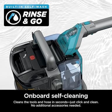 Shark StainStriker HairPro Portable Carpet, Upholstery & Area Rug Cleaner, Self-Cleaning, Stain, Hair & Odor Remover, Perfect for Pets & Car Interiors, 3 Tools & Pet Cleaning Solution, Teal, PX253BRN (Renewed) - Image 6