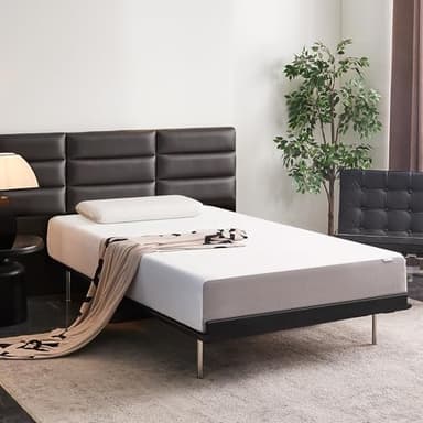 Amazon Basics Memory Foam Mattress, Soft Plush Feel, 10 Inch, Full, White/Grey - Image 3