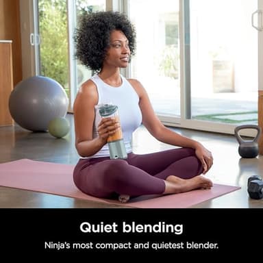 Ninja Blast Portable Blender & Accessories, Cordless, 18oz. Vessel, Personal Blender for Shakes & Smoothies, Leakproof Lid & Sip Spout, USB-C Cord, Dishwasher Safe Parts, BPA Free, Soft Sage, CL155ASG - Image 3