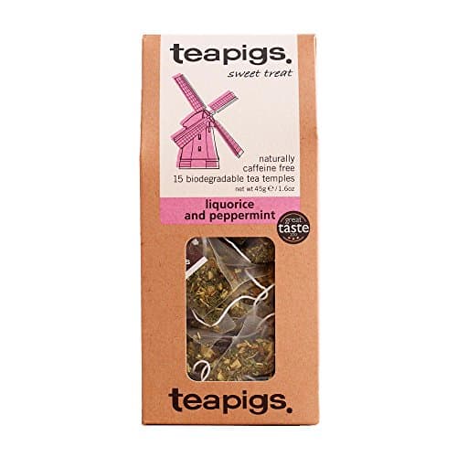 Teapigs Liquorice and Peppermint Tea Bags Made With Whole Leaves (6 Packs of 15) - Image 1