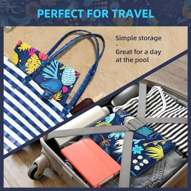 Sunikko X Pool Floats Adult, 2 Packs Fabric Inflatable Hammock Pool Lounge Chairs, Blow up Pool Floats for Adults, Hawaii Flower Pattern Floats for Pool Floating, Party Summer Water Beach Lake Fun - Image 6