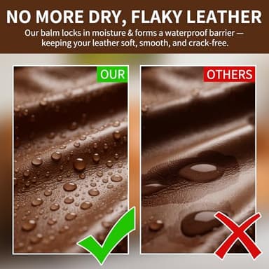 Leather Recoloring Balm and Scratch Repair Kit, Medium Brown Leather Restorer for Couches, Furniture, Car Seats, Leather Paint & Stain for Sofa, Chairs, Bags, and More - Image 4