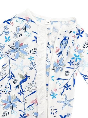 Bow Dream Baby Girl Clothing Footies Bamboo Rayon Baby Girl Clothes Baby Romper Jumpsuit Newborn-24 Months Pink Blue Flower Cow 3-6 Months - Image 5