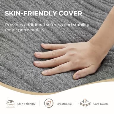 Sweetnight 4 Inch Folding Mattress with Carry Bag - Twin Size Trifold Mattress Grey with Breathable Cover & Non-Slip Bottom| Portable Floor Mattress for Camping,Travel,RV,Guest Room - Image 5