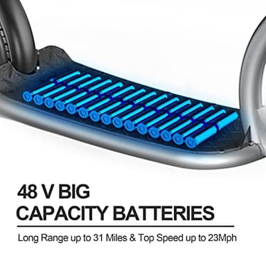 Hiboy VE1 PRO Electric Scooter - 16" Pneumatic Tires - 31 Miles Long Range & 23Mph Folding Commuter Electric Scooter - Image 5