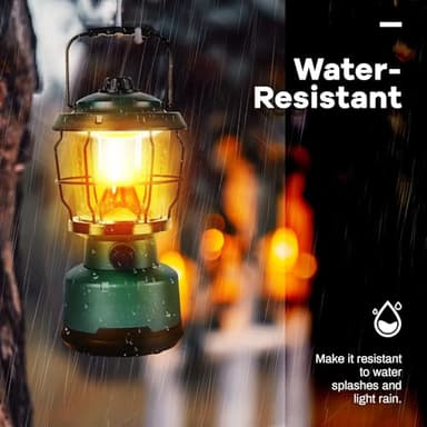 LED Camping Lantern, Rechargeable Batteries Powered Lanterns 2500LM, Water Resistant Emergency Lantern for Power Outage, Hurricane, Hiking - Image 5