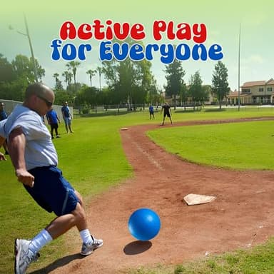 Red & Blue Kickball Set - (9 Inch) with Pump for Toddlers Kids & Adults - Indoor & Outdoor Gym Sports Toys - Fun Playground Balls for Kids Dodgeball, Four Square, PE, Games, Recess and More - Image 7