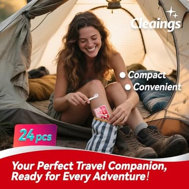 cleaings® Mini Disposable Toothbrush Set with Toothpaste – Travel Essentials, Portable Toothbrush for Women & Men, Camping, Road Trip, Vacation, 24 Count-Mint Flavor（Pack of 1） - Image 4